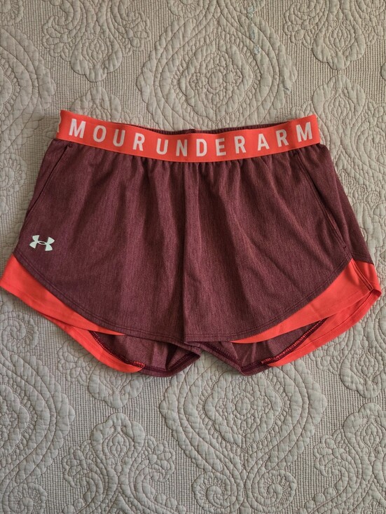 Under Armour Pants - NWT Under Armour Women's Play Up 3.0 Twist | Size Medium | Burgundy Red Orange